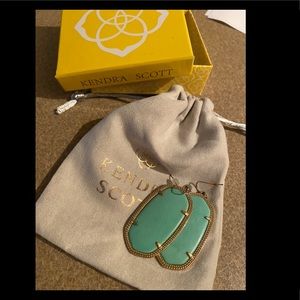 Real and gently worn teal stone, beautiful pair.